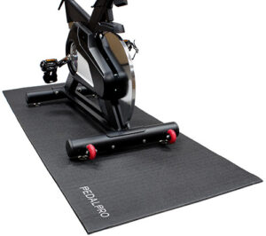 stabilizing mat for stationary bike