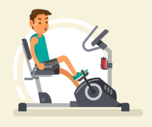 Recumbent exercise bike